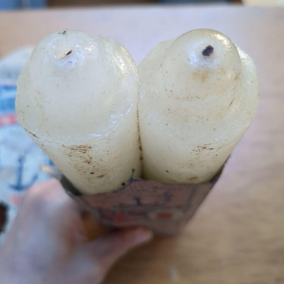 【レア】日本海軍　蝋燭　アーミーグッズ　ミニタリーグッズ　旧日本軍　軍隊