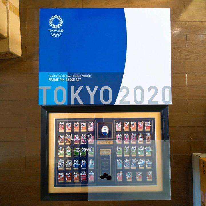 【完売品】東京オリンピック限定額縁ピンバッジセット　シリアルナンバー付き