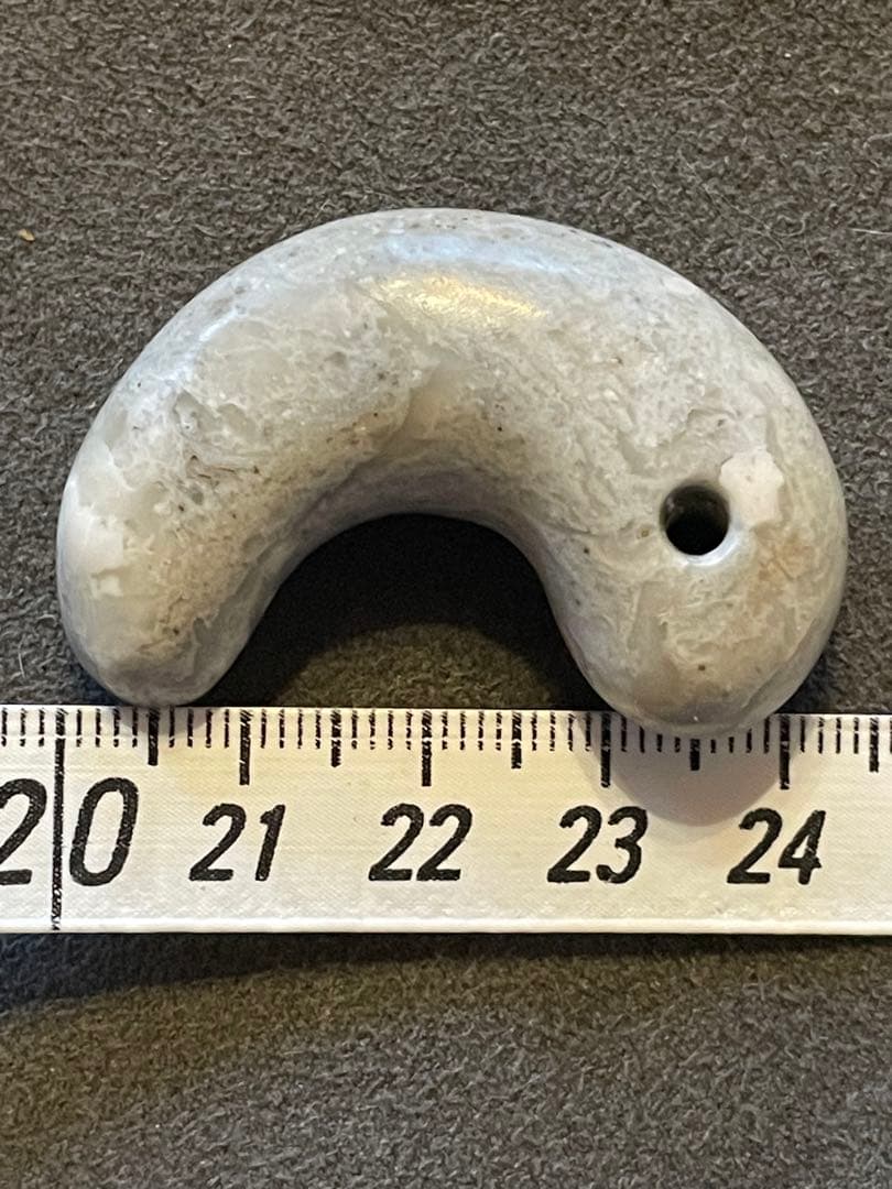 古墳時代　石製勾玉　出土　ジャスパー　滑石　大型