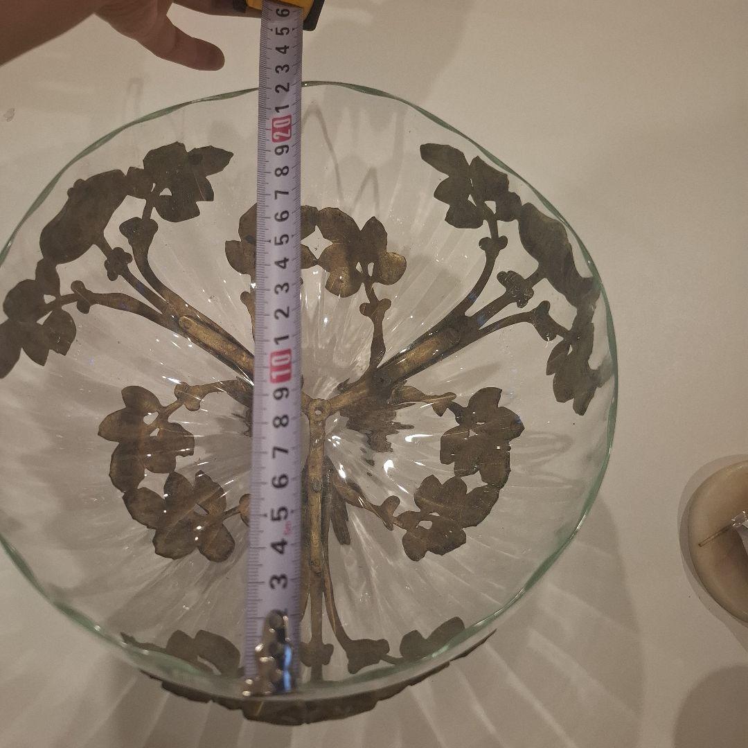 アンティーククリスタルガラスフルーツプレート