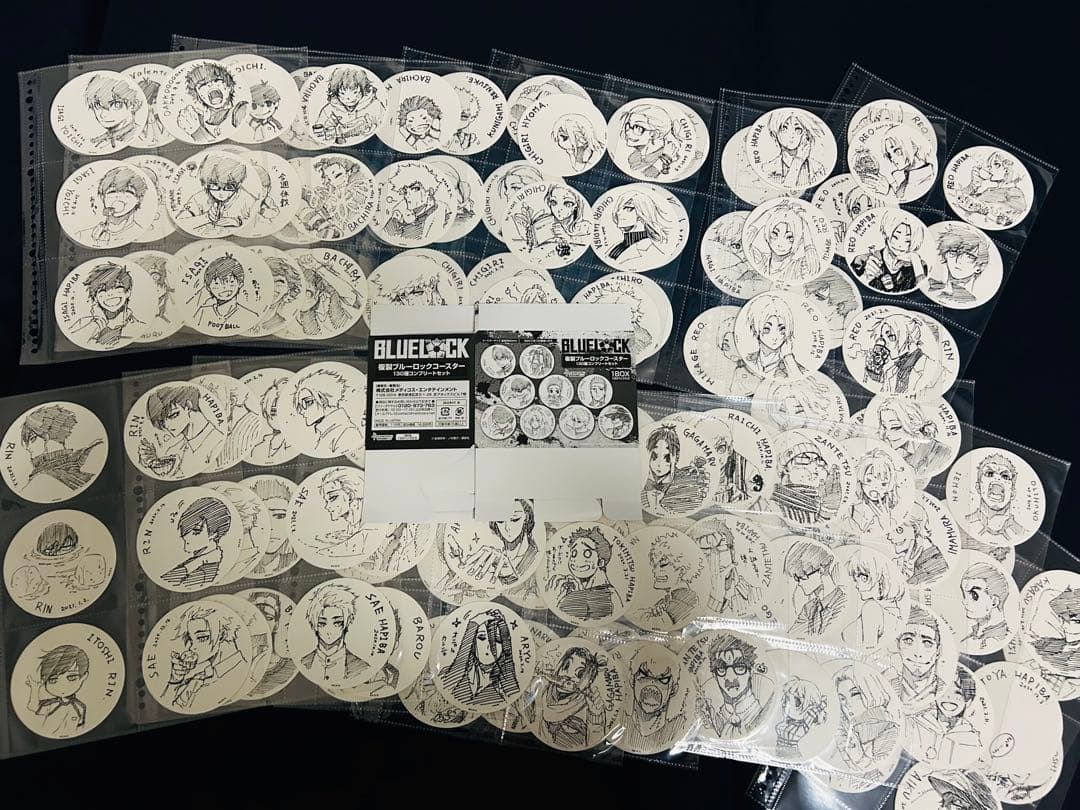 ブルーロック 原画展 タワレコ コースター 130種コンプリートセット 開封済