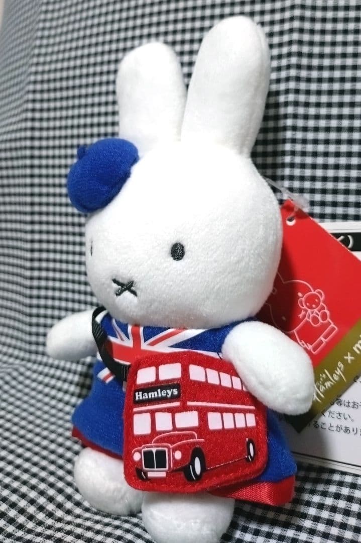 ミッフィー ハムリーズ ユニオンジャックドレス マスコット ロンドンバス