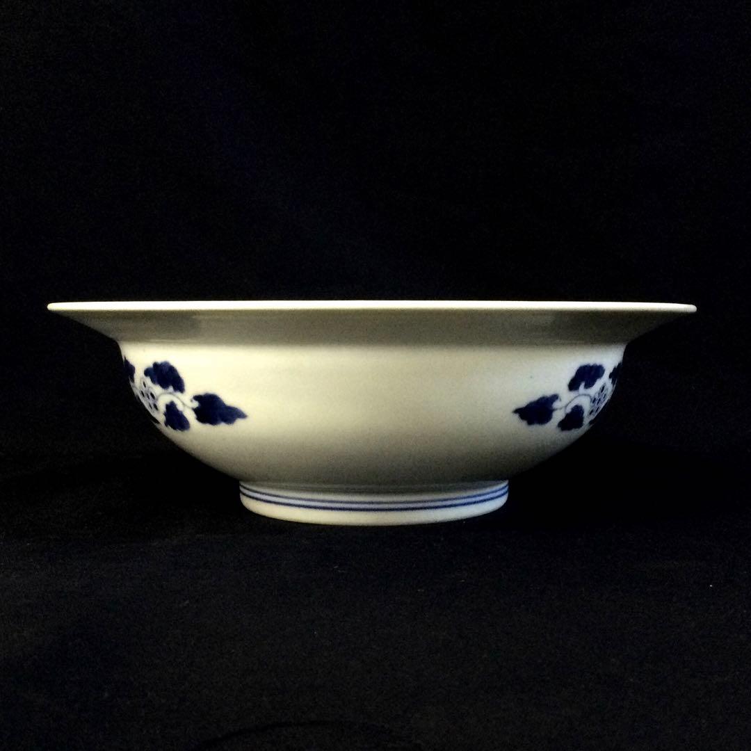 十二代柿右衛門造 染錦 柿絵鹿の子地紋 菓子器 鉢 うず福銘 木箱付 K428