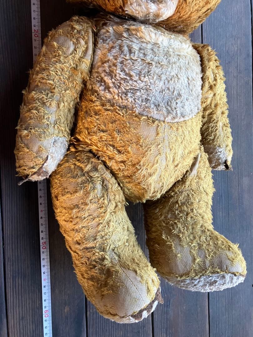 ハンガリー アンティーク テディベア ぼろぼろになるまで愛されたくまのぬいぐるみ