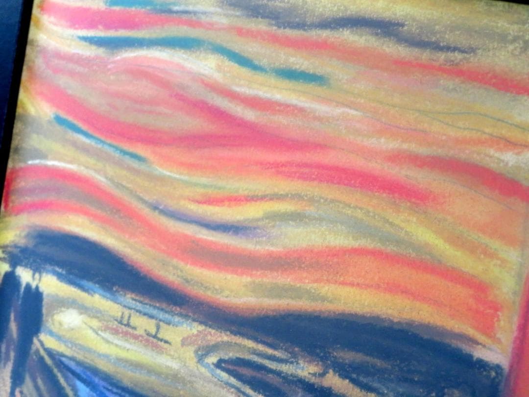 エドヴァルド ムンク 叫び ミクストメディア 油彩 水彩 肉筆