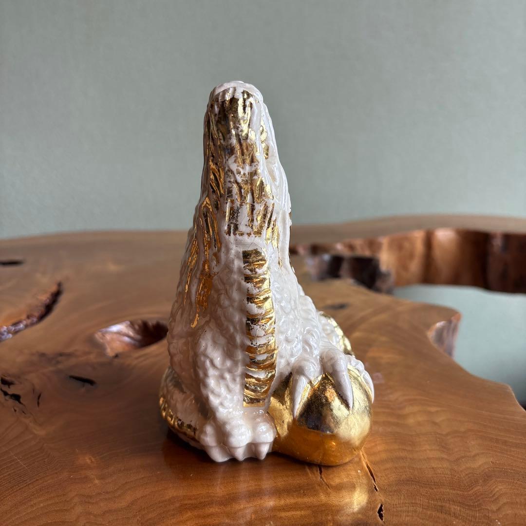 六兵衛窯 干支置物 「玉辰」 辰年 清水焼 陶芸 たち吉 共箱