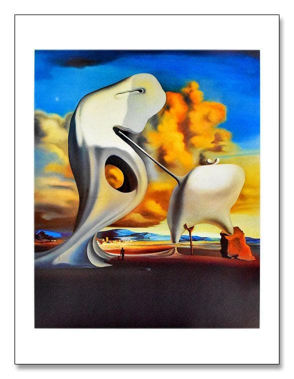 額装済/建築学的ミレーの晩鐘/サルバドール ダリ/アート/ポスター/インテリア