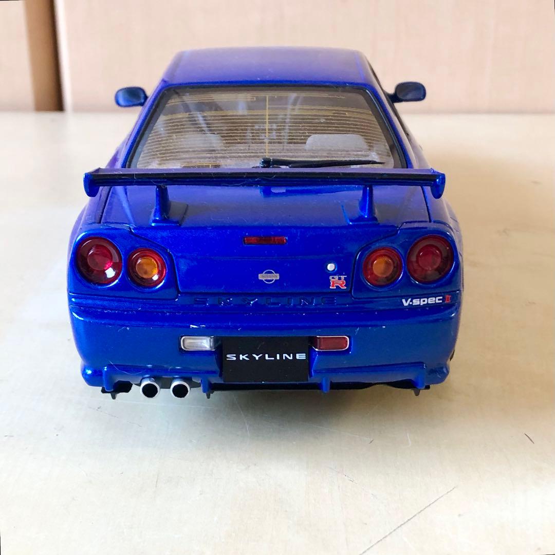 AUTO ART 1/18 R34 GT-R Vスペック II ベイサイドブルー