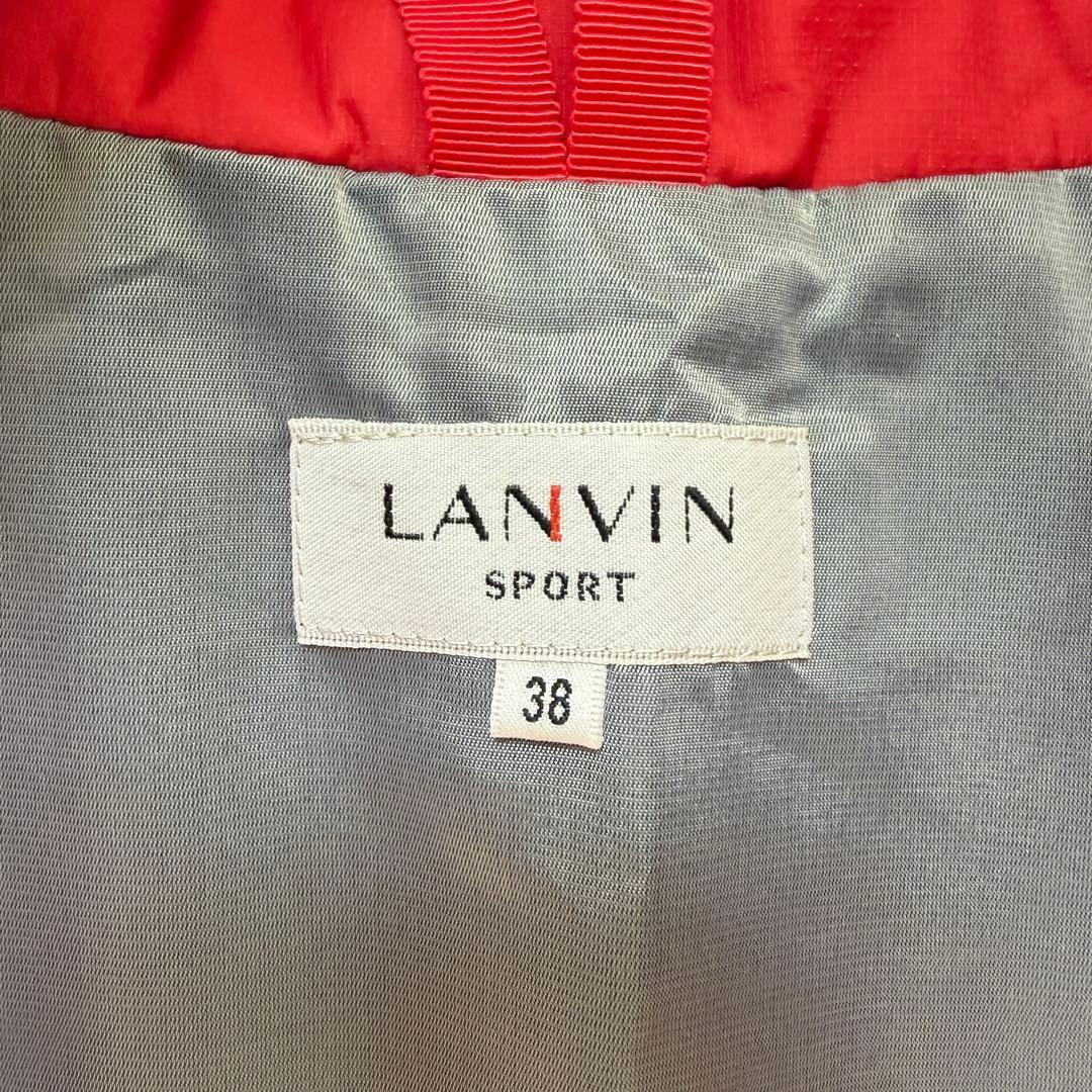 美品！ランバンスポール38 フード付キルティング中綿　裏地蓄熱保存ワンピース