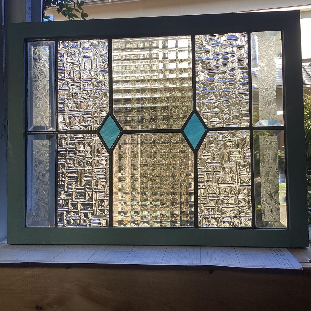 ステンドグラスパネル住宅用　BV−2ダイヤP(1428)