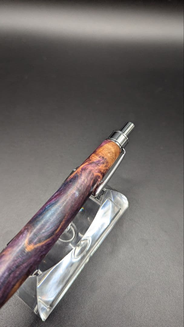 129ペン工房翌檜　スタビライズドウッドバーチバール　木軸シャーペン　ボールペン