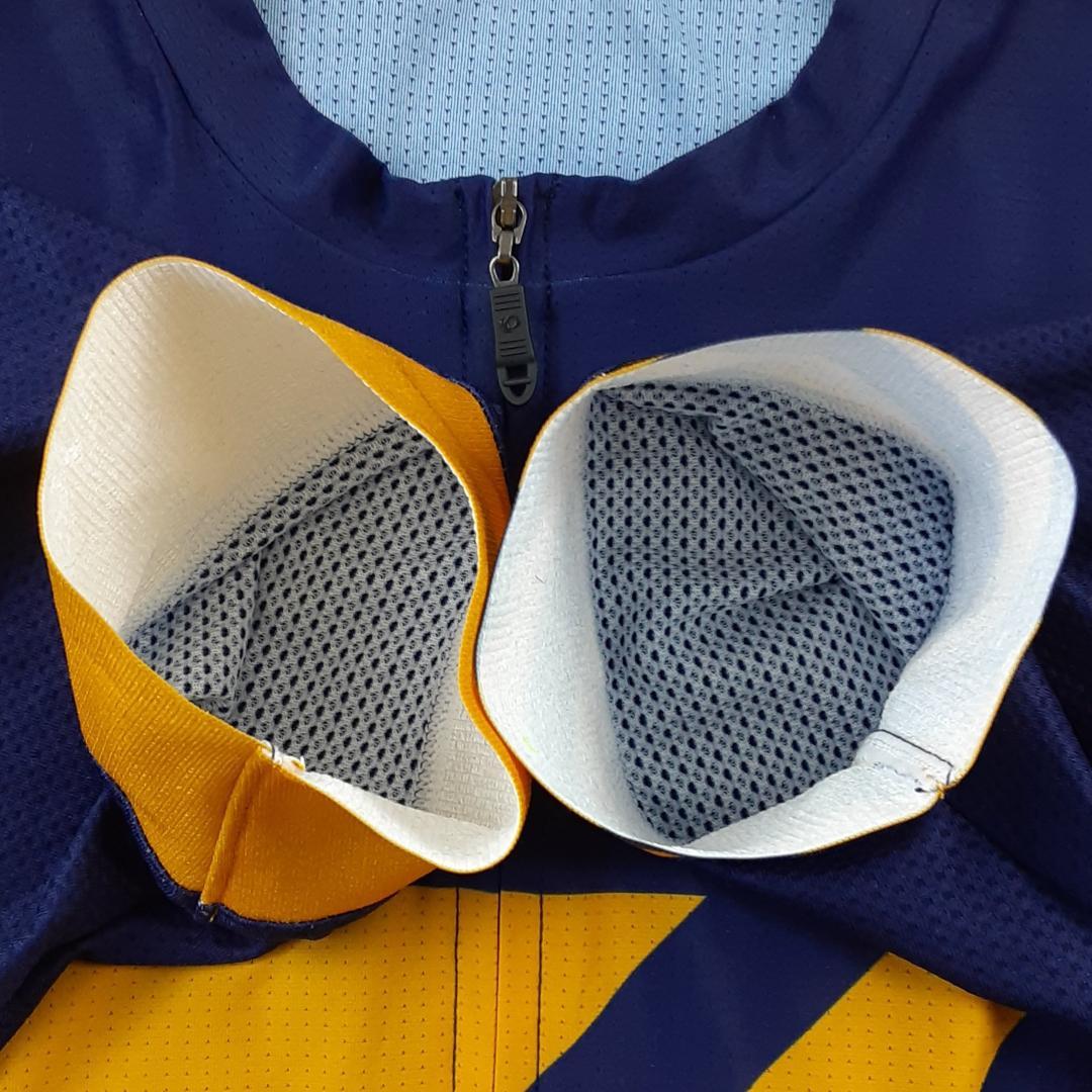 美品◎PEARL IZUMI サイクリングウェアセットアップ ジャージ 紺黄