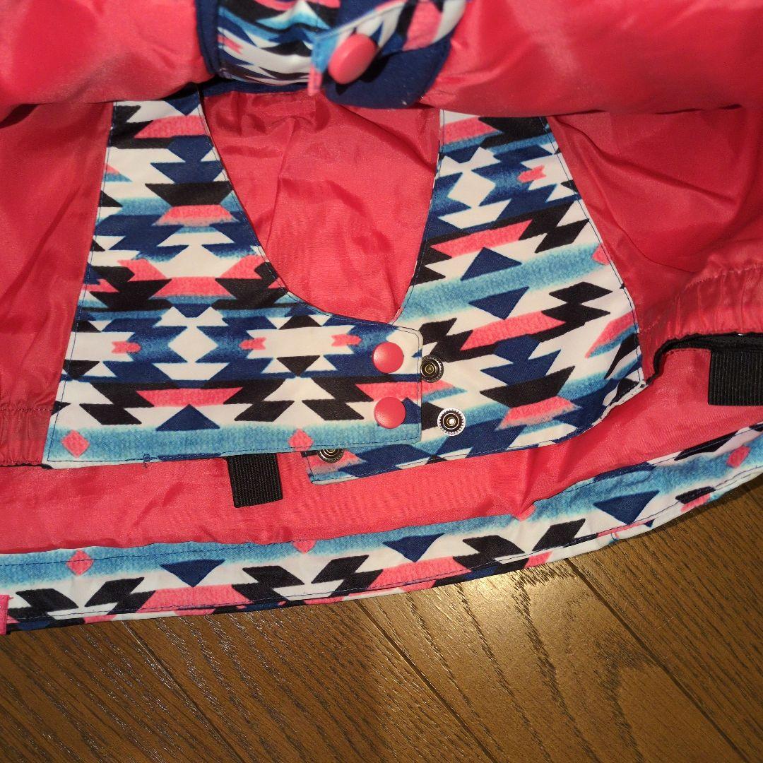 ROXY　スノボウェア　上下セット　Ｍ　総柄　ジオメトリック　ピンク