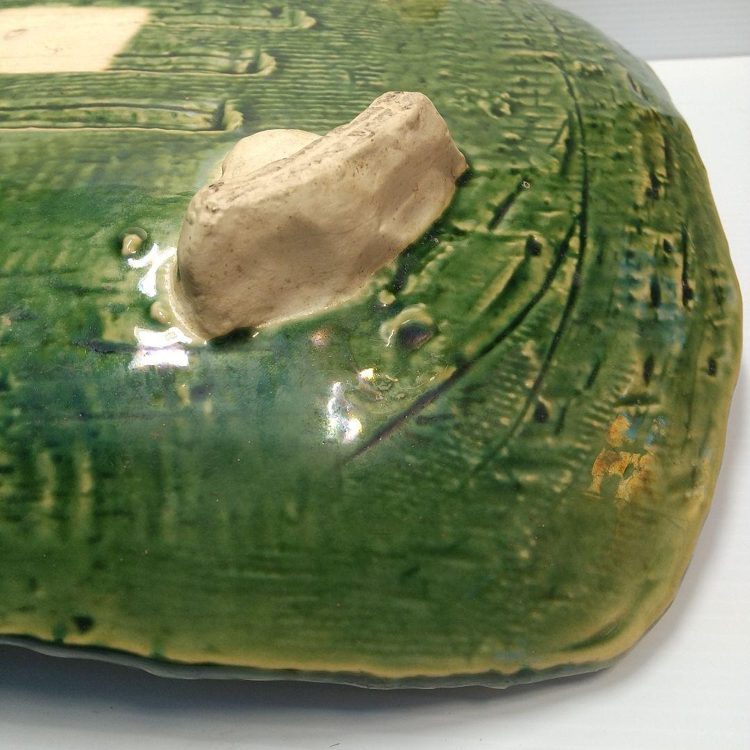 四角皿 時代物 珍しい絵柄品