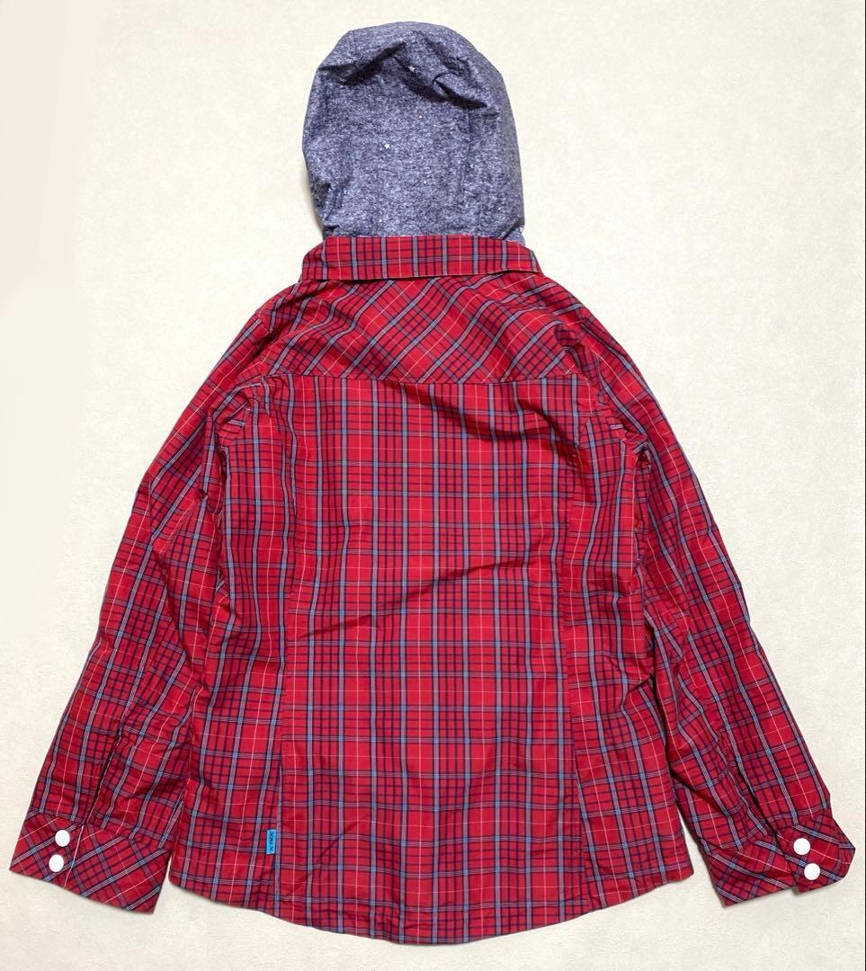 ⭐️X-NIX　PHENIX レディース　スノボジャケット　赤チェック　L＊977