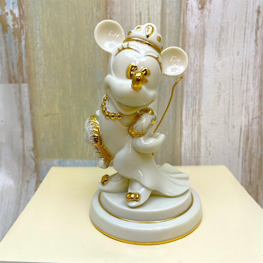 ミニーマウス 正装 ドレスコード 金 陶器製 フィギュア★レノックス LENOX