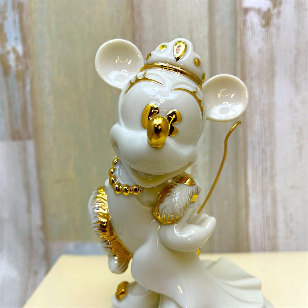 ミニーマウス 正装 ドレスコード 金 陶器製 フィギュア★レノックス LENOX