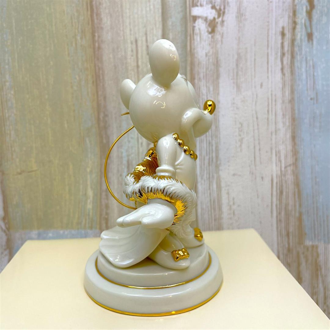 ミニーマウス 正装 ドレスコード 金 陶器製 フィギュア★レノックス LENOX
