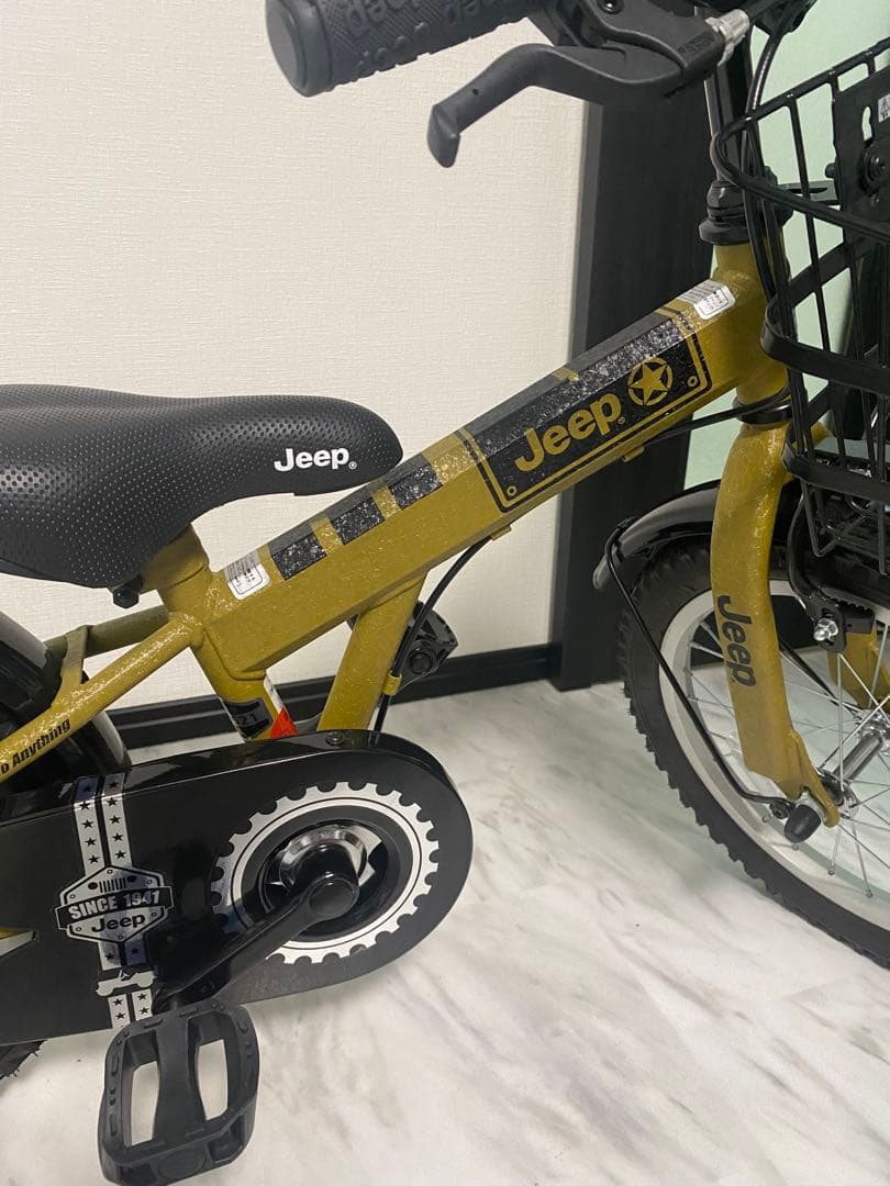 Jeep 子供用自転車 オリーブグリーン