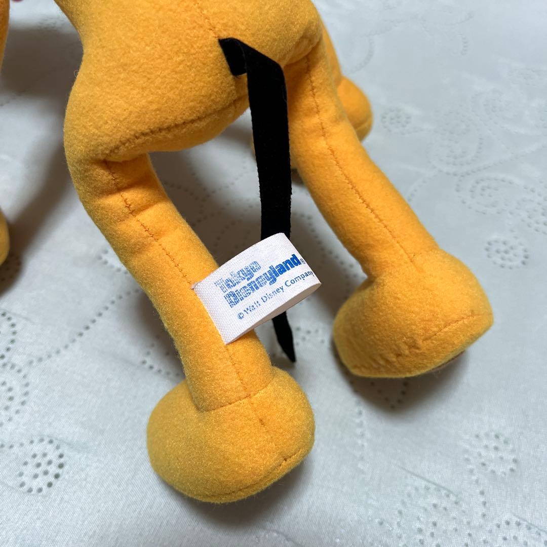 プルートぬいぐるみ(東京ディズニーランド初期)ポージング プルート ワイヤー入り