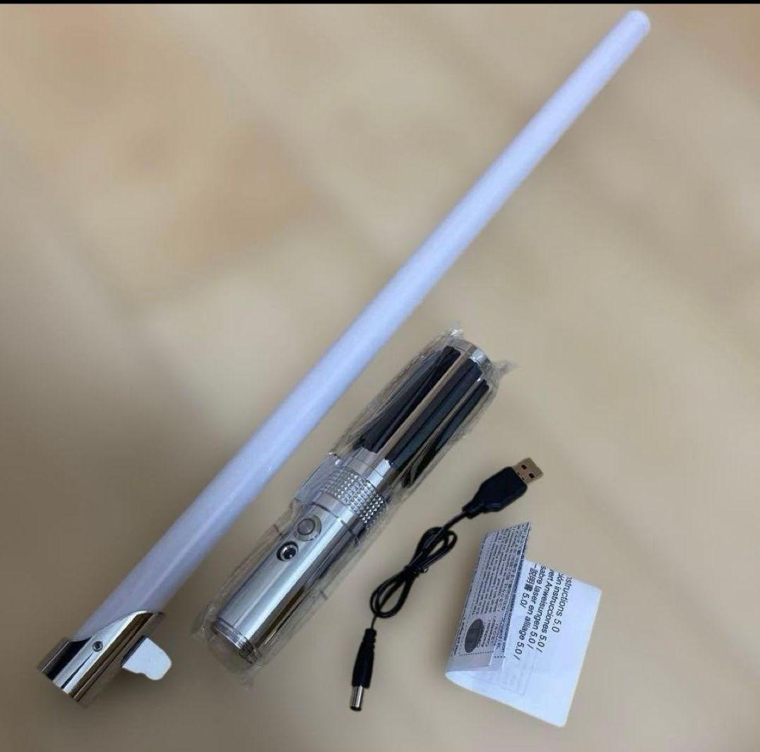 新品★ メタルライトセーバー 音 光 振動 USB充電 アナキン スターウォーズ