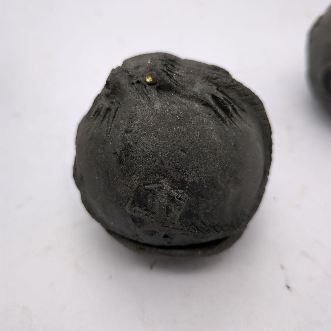 香合 茶道具 龍 在銘 骨董品 陶印有 合子 古美術 時代物 d141