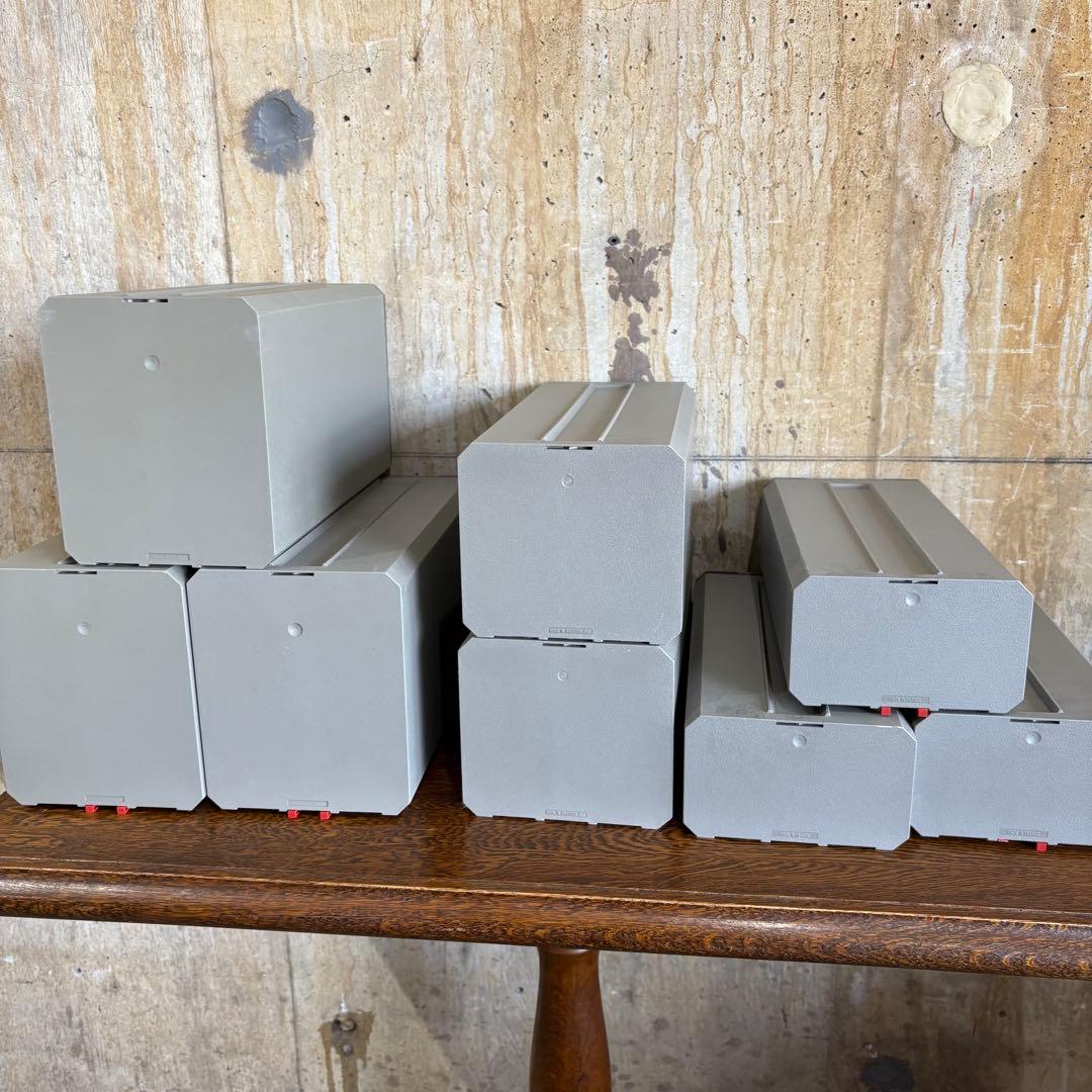 POSSO フランス製　オーディオライブラリー　CD カセット　収納ケースセット