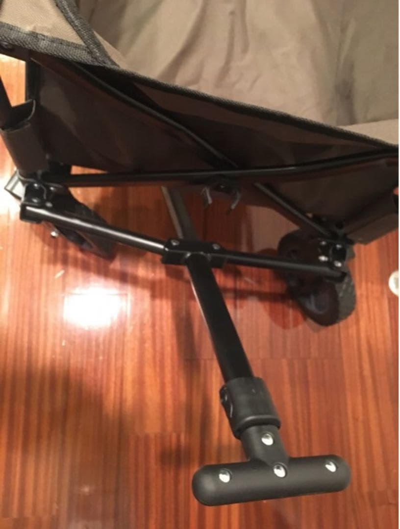 レアカラー　CHUMS 折りたたみキャリーカート カーキ