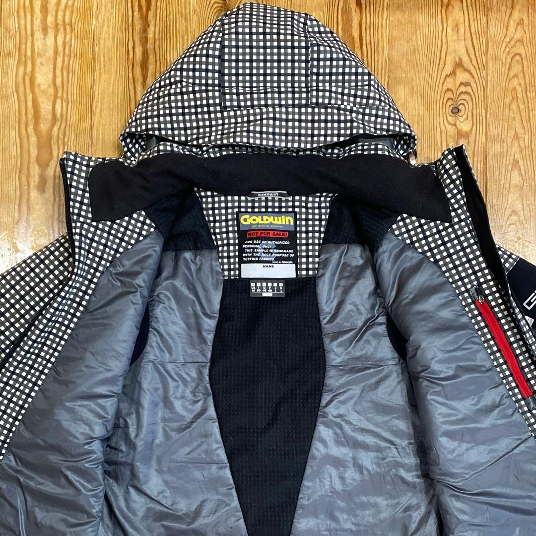 ❤️GOLDWIN❤️ゴールドウイン❤️スキーウェア❤️白黒チェック柄❤️L❤️美品❤️