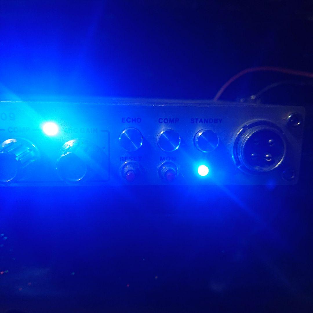 アマチュア無線コンプレッサーvoice製WX―209LEDブルー打ち変え激光