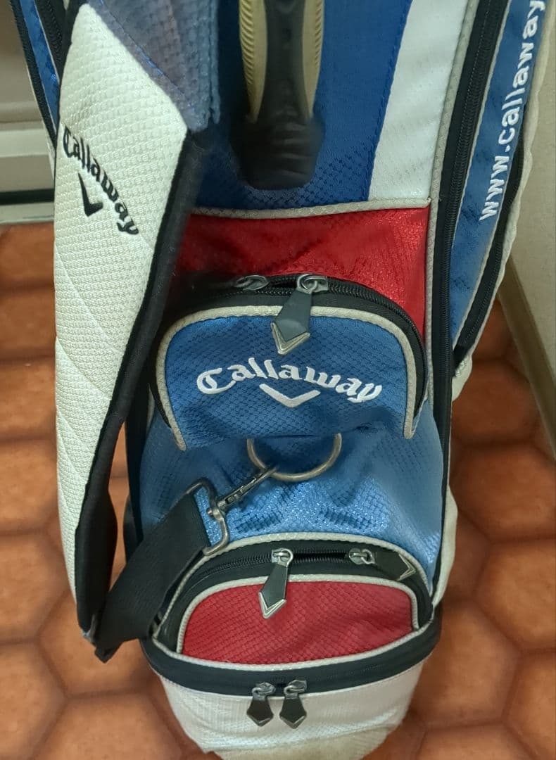 Callaway キャディバッグ 白/青/赤