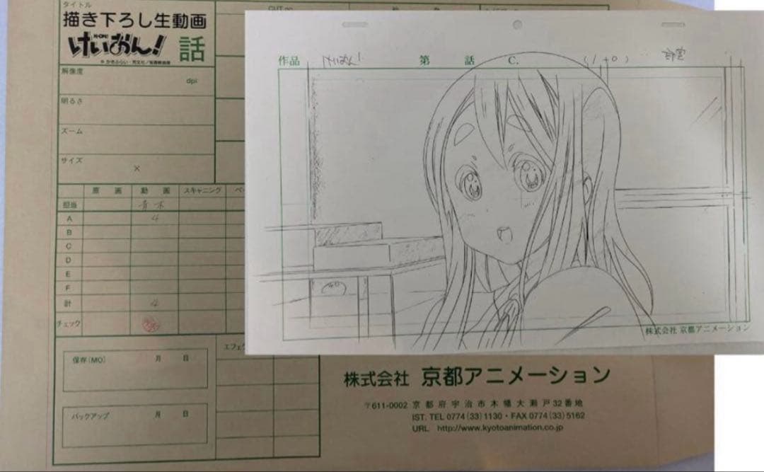 【未開封】けいおん！描き下ろし生動画 琴吹紬