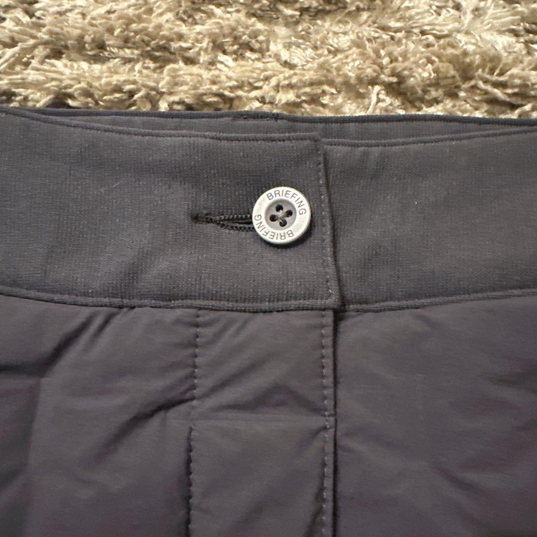 BRIEFING ブリーフィング ダウン キルティングスカート 濃グレー