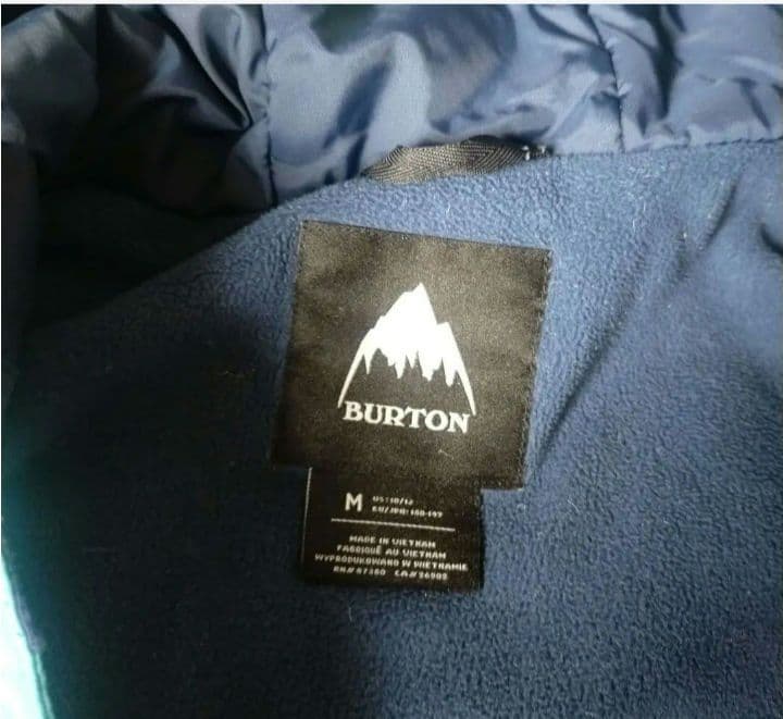 BURTON スノーボードウェアジャケット M パンツL 青