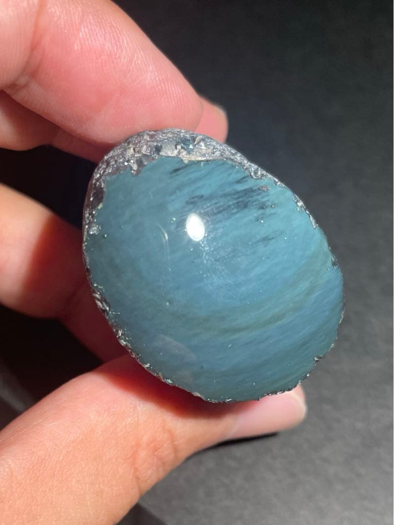 研磨品　十勝石玲瓏　特選6個セット　レインボーオブシディアン