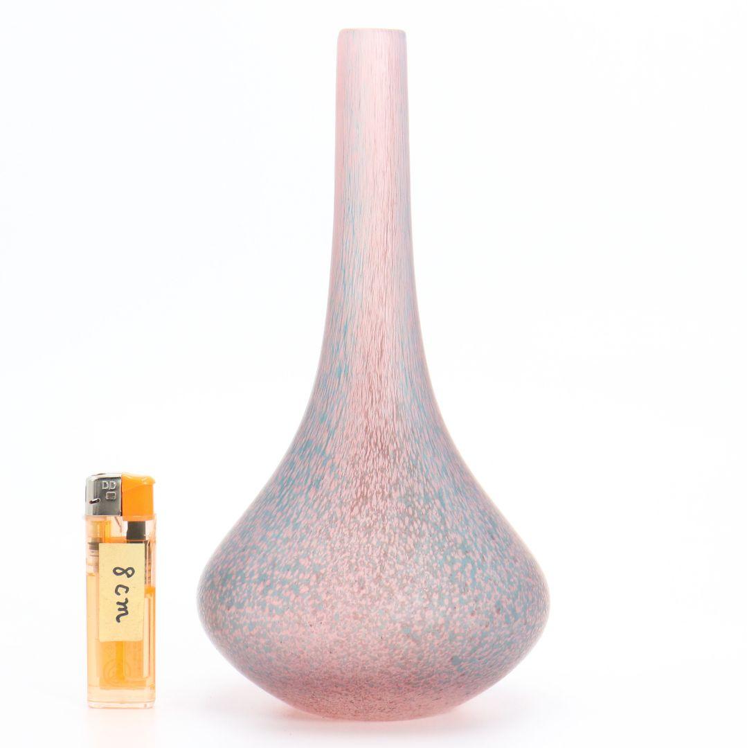 岩田久利作 常磐 花瓶 花入 ガラス工芸 一輪挿し　C143　1F20