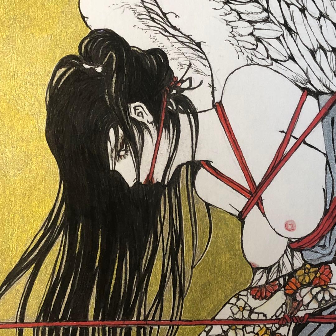 Bondage Angel 緊縛天使　【肉筆絵画】