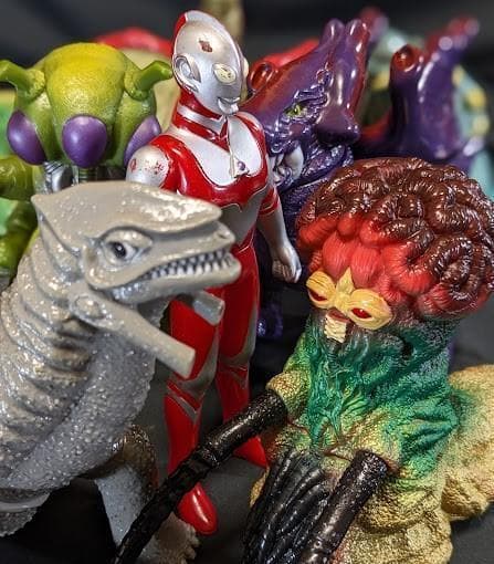 ウルトラマングレート＆登場怪獣（バンダイ）ソフビフィギュア８体セット