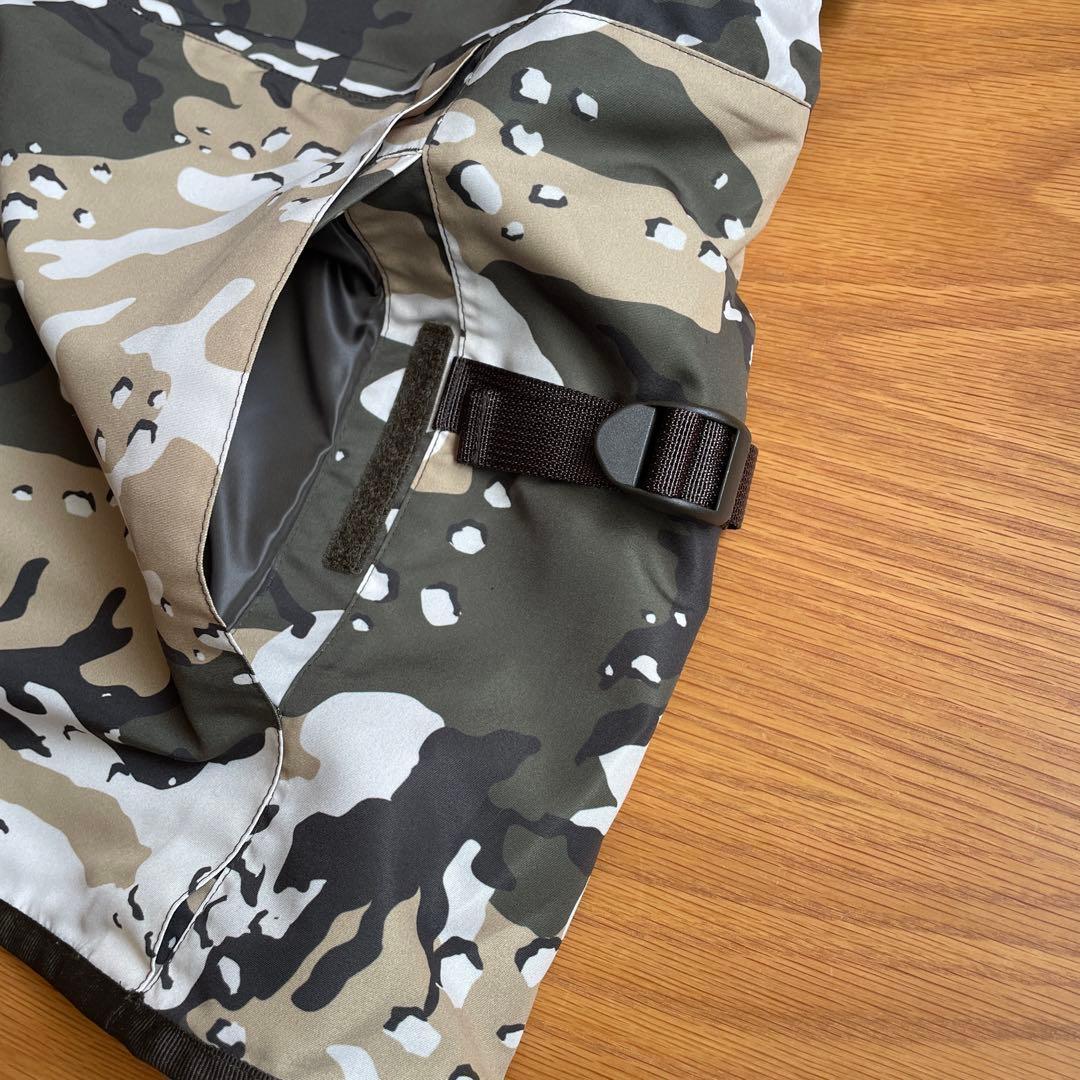 L ノースフェイス迷彩カモフラフィッシングギアメッシュベスト