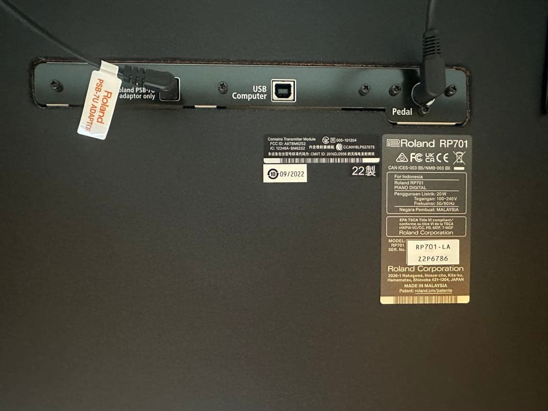 Roland電子ピアノRP701-F701 LA 88鍵盤