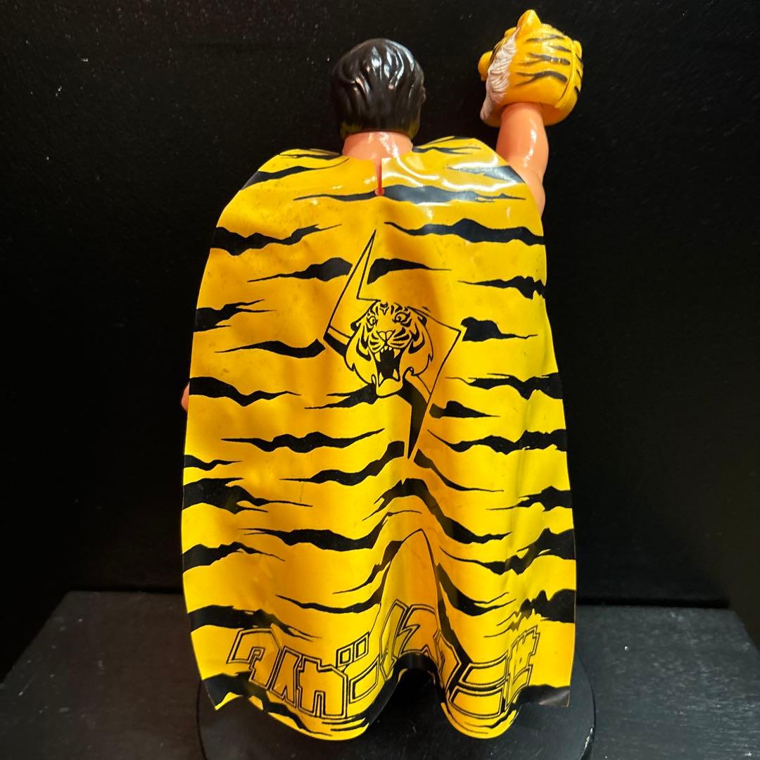 タイガーマスク二世 ソフビ ポピー製 面取れ ビッグサイズ 当時物 極美品