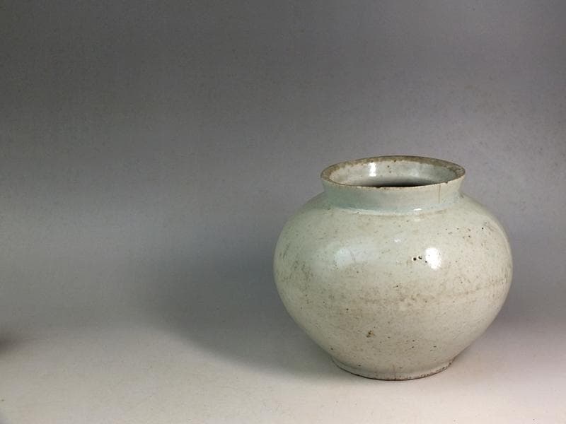 ☆*古陶磁* 李朝白磁壺 コレクターより ☆A13