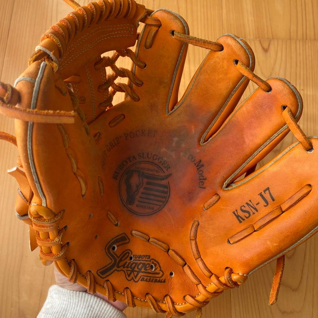 スラッガー KSN-J7 軟式用グローブ オレンジ