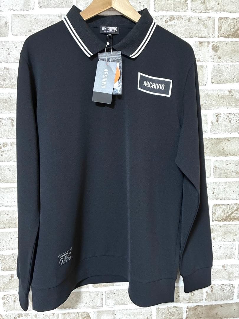 【早い者勝ち】新品 アルチビオ メンズ 長袖 ポロシャツ サイズ50 ブラック