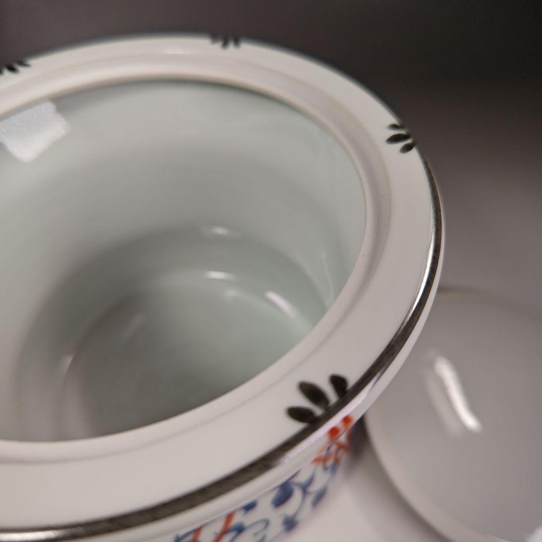 イ339 水指『御室窯　染付　鼓　水指　共箱』茶道具