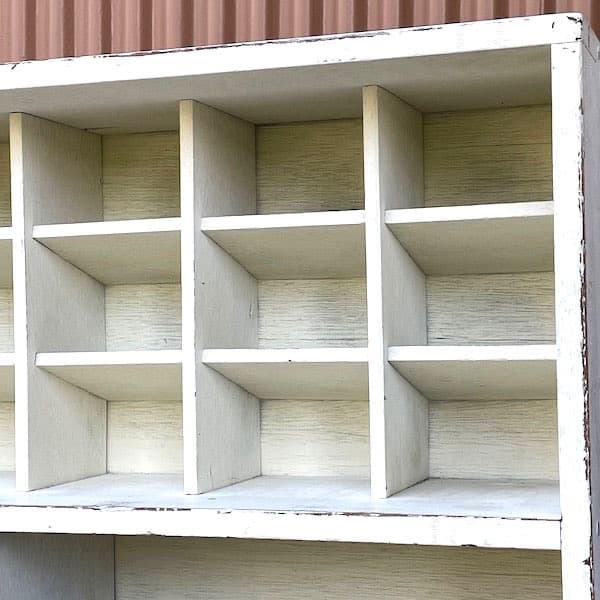 ビンテージ　レターケース　陳列棚　サイドボード　店舗家具　フレンチシャビィ