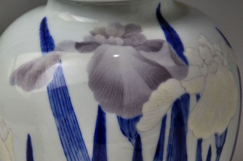 ★ppap♪★さま 皇室技芸員 宮川香山 造 釉下彩花瓶 眞葛香山 *真贋保証