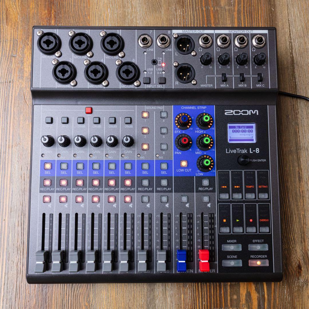 ZOOM LiveTrak L-8 8chミキサー/レコーダー 美品