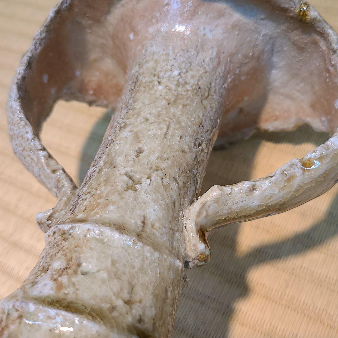 信楽焼 加藤隆彦作 花入 高さ9寸（約27cm） 共箱 本物保証