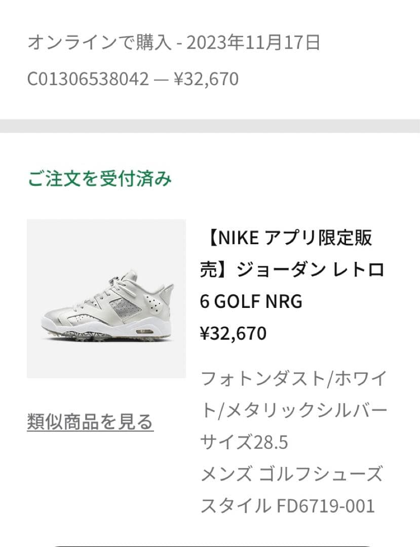 山*郎様 ジョーダン6 レトロ GOLF NRG FD6719-001 ゴルフシ